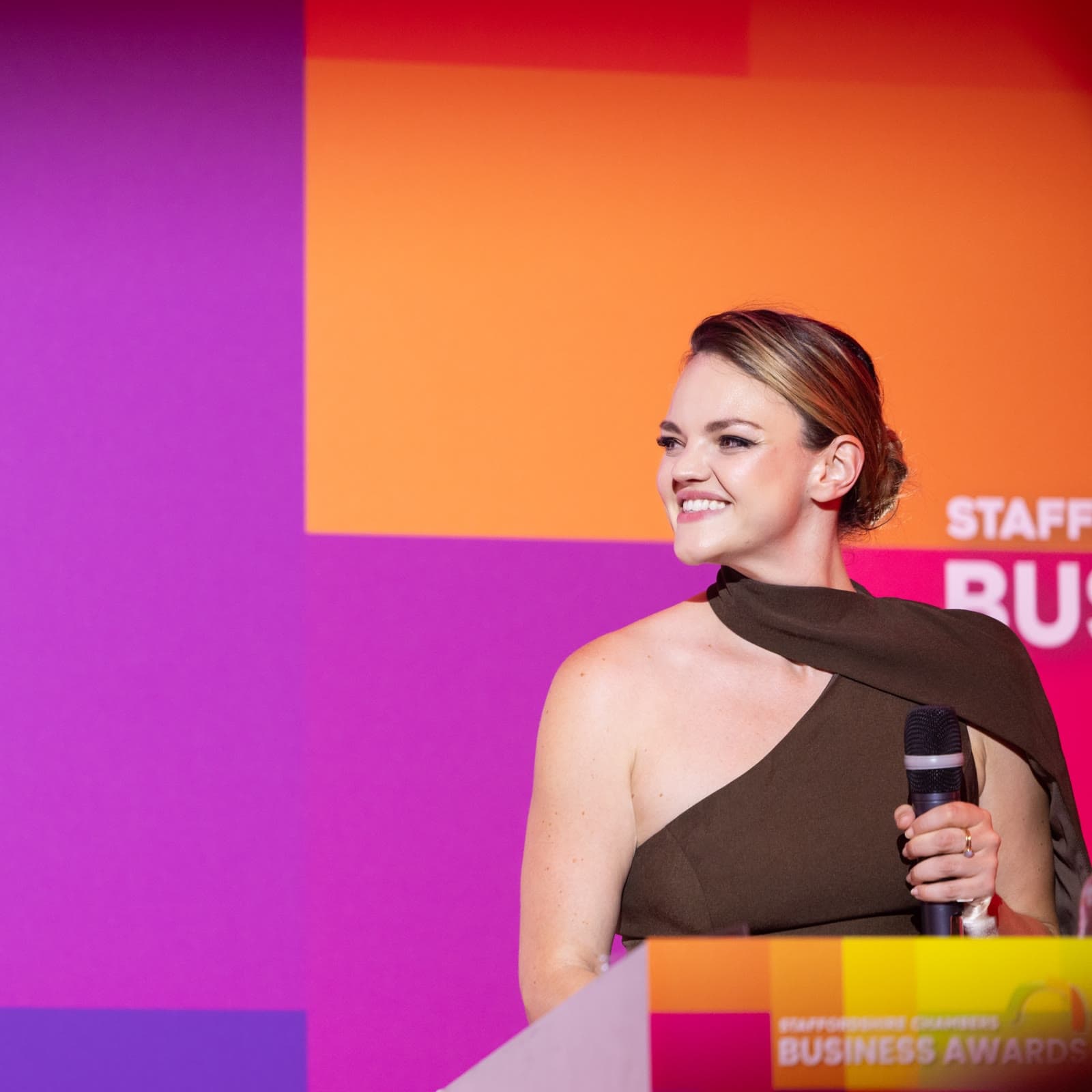 Kirsty Hulse hosting the Staffordshire Chambers Business Awards